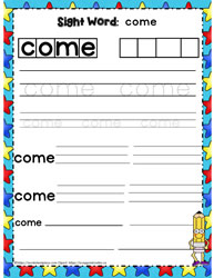 Sight Word come